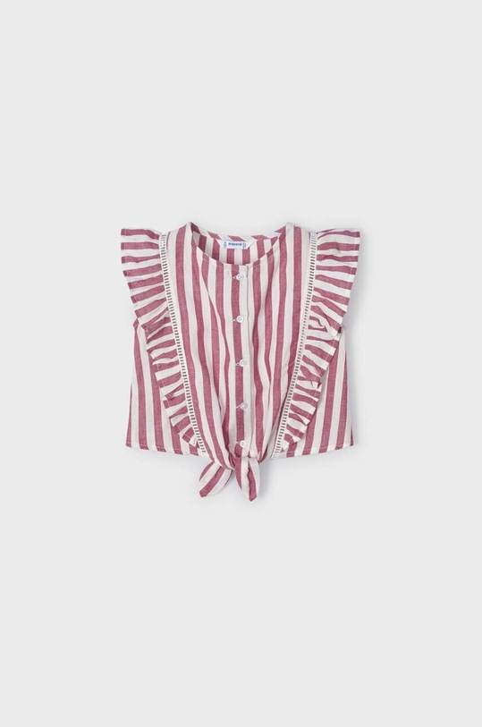 Mayoral bluza de bumbac pentru copii curele burgundia 3143.6F.MINI