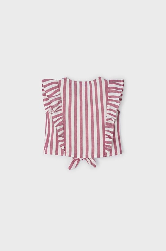 Mayoral bluza de bumbac pentru copii 3143.6F.MINI burgundia SS23