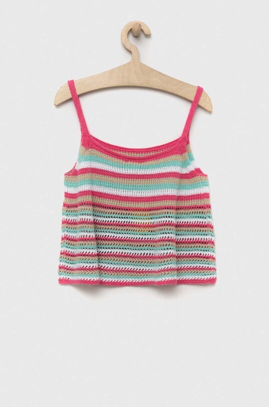 Παιδική μπλούζα United Colors of Benetton 1236QH003.G.SEASONAL ροζ SS23