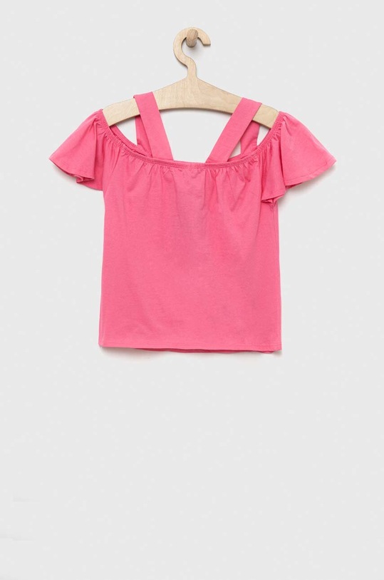 United Colors of Benetton felpa in cotone bambino/a 3096C10CA.G.SEASONAL rosa SS23
