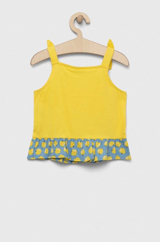 United Colors of Benetton bluzka bawełniana dziecięca 3096GH00H.P.SEASONAL żółty SS23