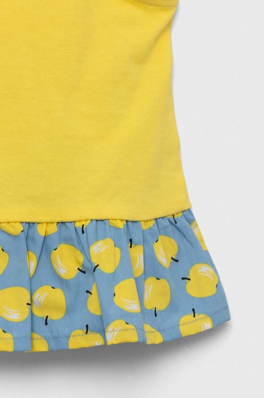 Dziewczynka United Colors of Benetton bluzka bawełniana dziecięca 3096GH00H.P.SEASONAL żółty