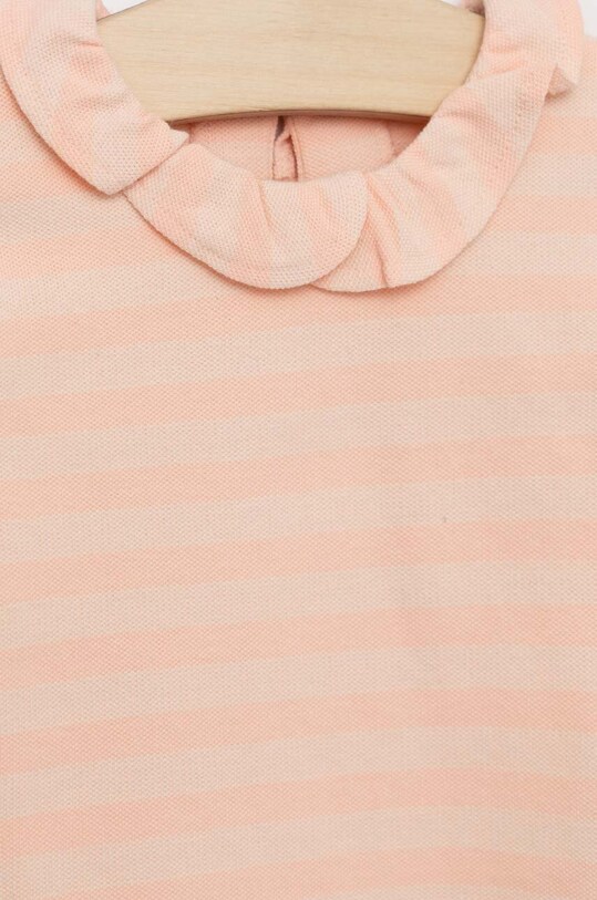 Fete United Colors of Benetton longsleeve copii 3POMA1028.W.SEASONAL roz