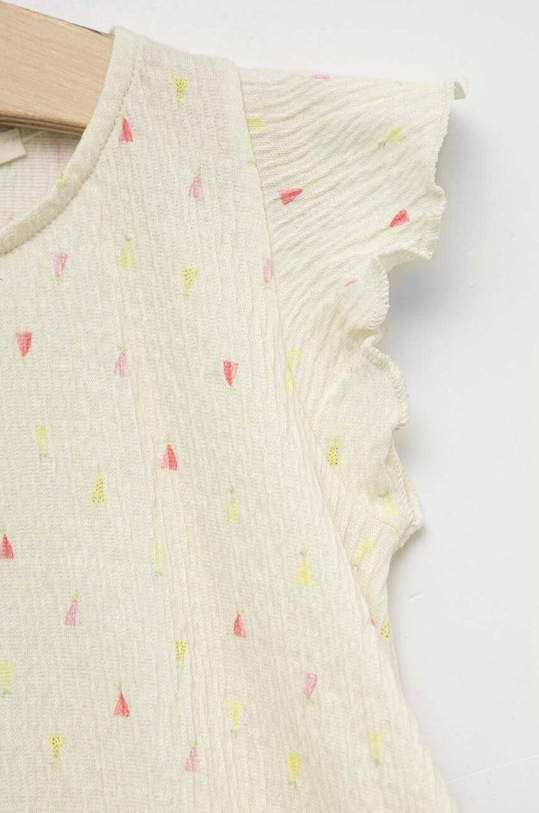 Fete United Colors of Benetton bluza copii 3QMFA102J.W.SEASONAL bej