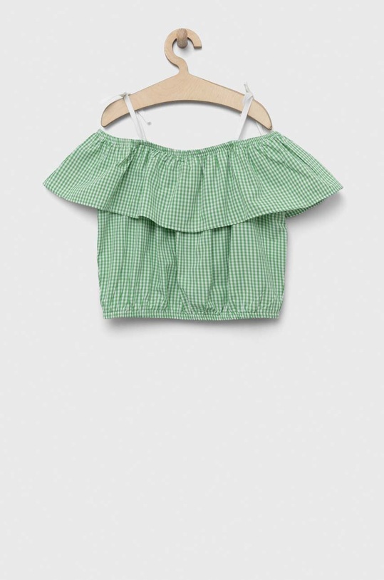 Παιδική βαμβακερή μπλούζα United Colors of Benetton 57KTCQ01A.G.SEASONAL πράσινο SS23