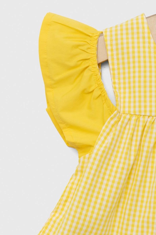 Κοριτσίστικα Παιδική βαμβακερή μπλούζα United Colors of Benetton 57KTGQ011.P.SEASONAL κίτρινο