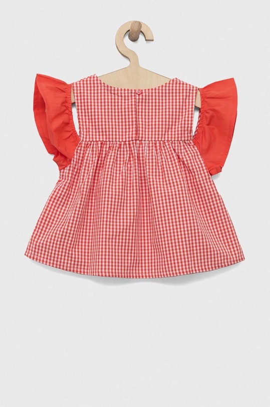 Otroška bombažna majica United Colors of Benetton 57KTGQ011.P.SEASONAL rdeča SS23