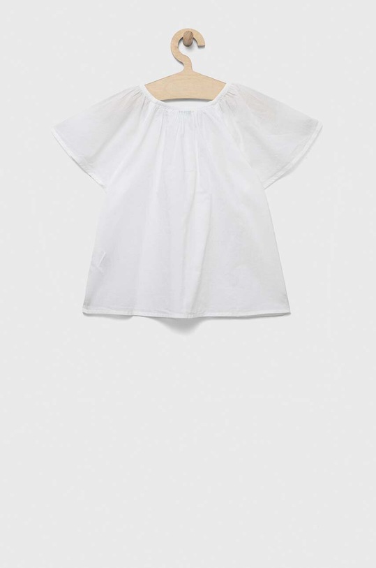 United Colors of Benetton bluzka bawełniana dziecięca 5JO1CQ01K.G.SEASONAL biały SS23