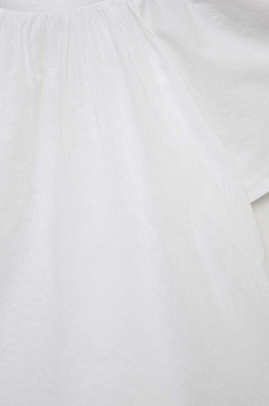 Djevojčice Dječja pamučna bluza United Colors of Benetton 5JO1CQ01K.G.SEASONAL bijela