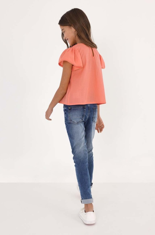 Mayoral bluza de bumbac pentru copii 6193.8D.JUNIOR portocaliu SS23