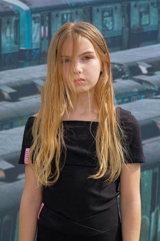 Sisley tricou copii 3F7EX4002.G.SEASONAL negru