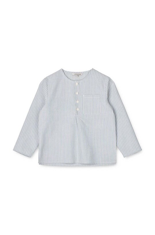 Liewood bluzka bawełniana niemowlęca LW17226 niebieski SS23