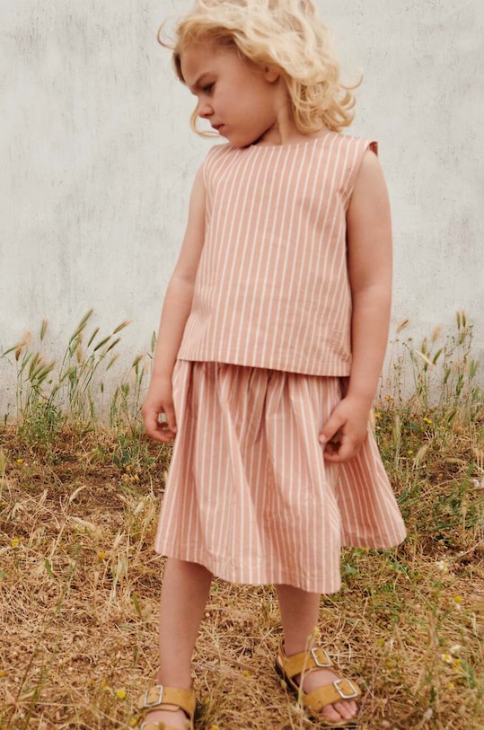 Liewood csecsemő blúz pamutból ujjatlan bézs LW17337