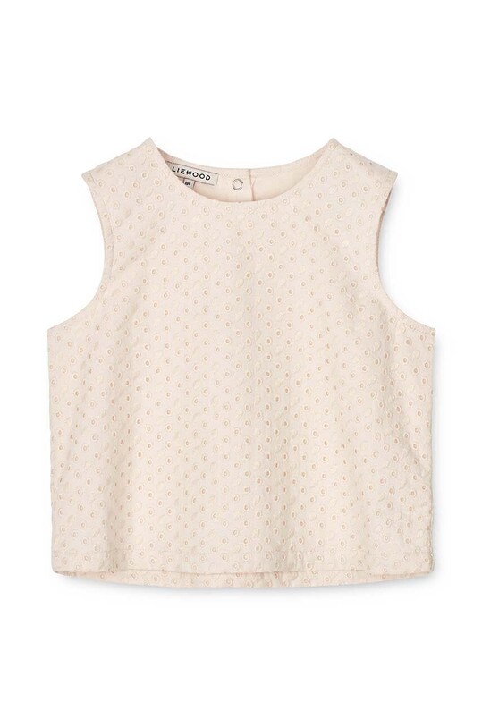 Дитяча бавовняна блузка Liewood casual бежевий LW17339