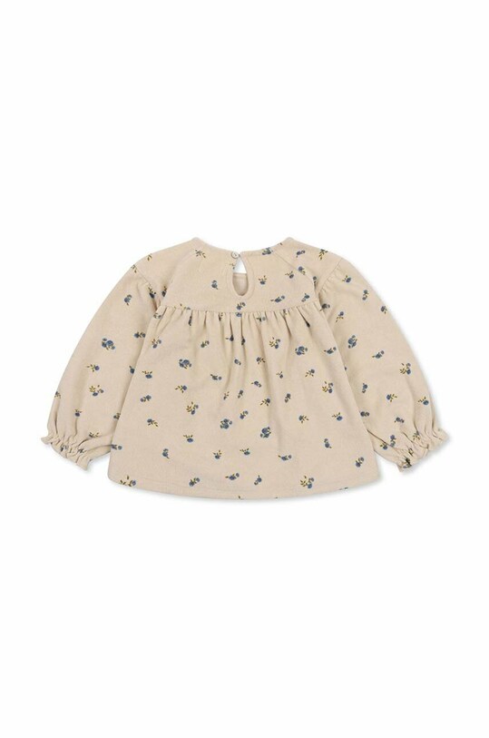Pamučna bluza za bebe Konges Sløjd KS4681 bež SS23