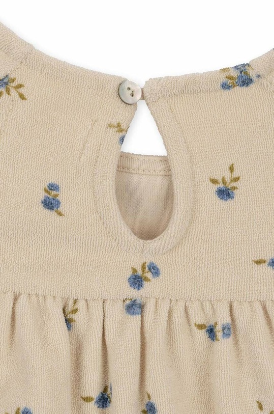 Konges Sløjd bluza din bumbac pentru bebelusi bej KS4681