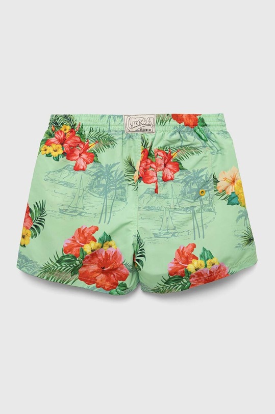 Otroške kopalne kratke hlače Guess L3GZ02.WO07G.PPYX zelena SS23