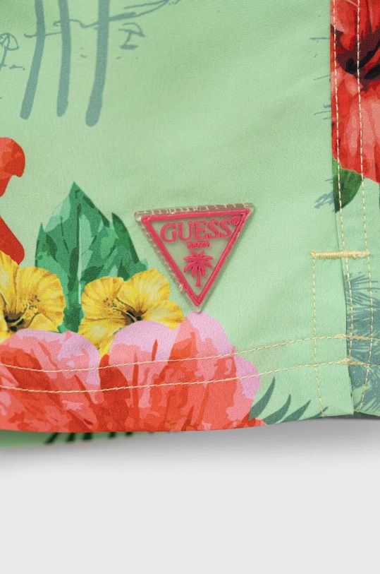 Dečki Otroške kopalne kratke hlače Guess L3GZ02.WO07G.PPYX zelena