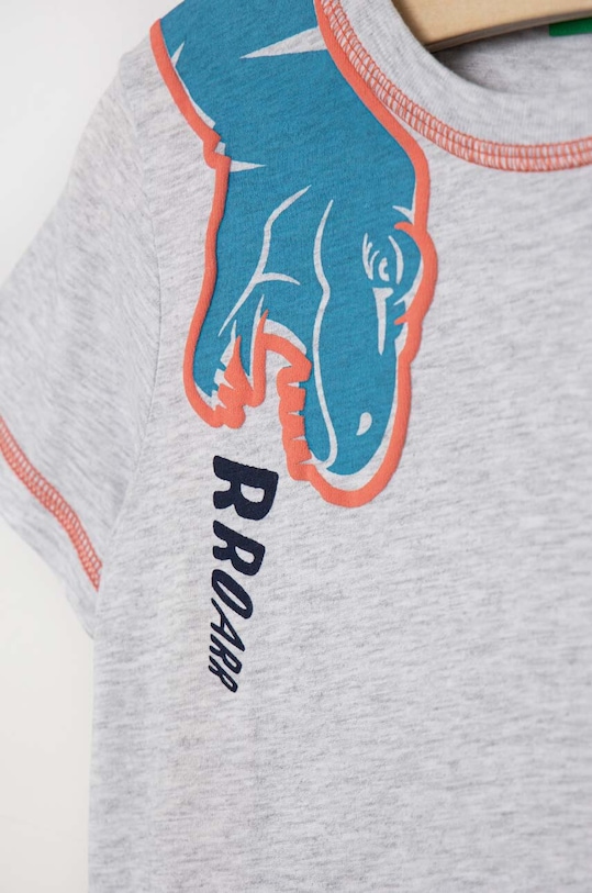 CHLAPEC Dětské bavlněné pyžamo United Colors of Benetton 30960P04I.G.SEASONAL šedá