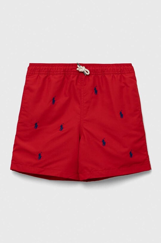 Polo Ralph Lauren szorty kąpielowe dziecięce sporty wodne czerwony 323905561002