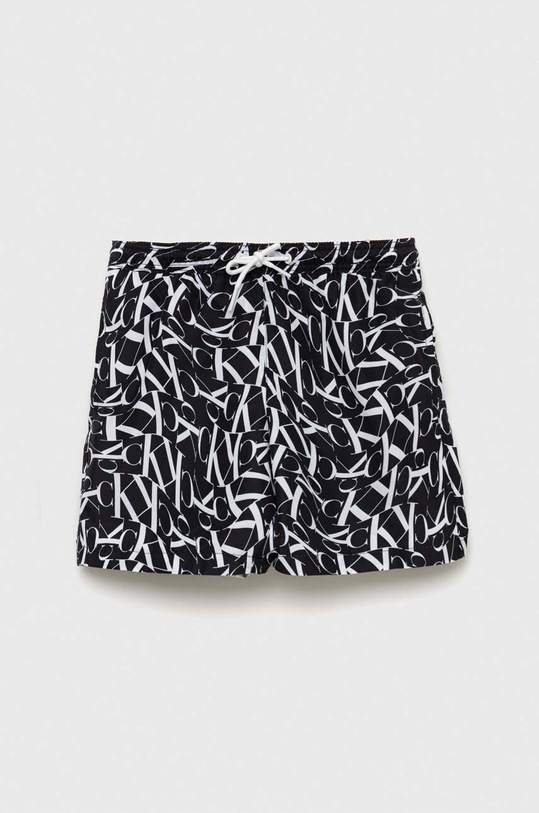 Calvin Klein Jeans szorty kąpielowe dziecięce Planet friendly czarny KV0KV00024.PPYX