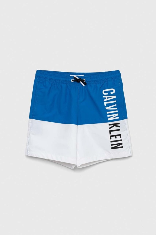 Calvin Klein Jeans szorty kąpielowe dziecięce wzorzyste niebieski KV0KV00030.PPYX