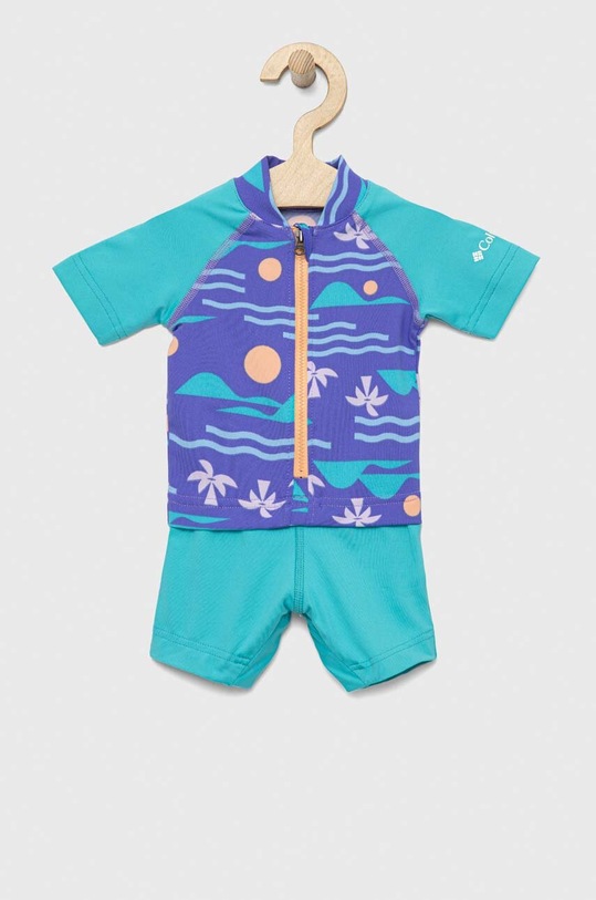 Columbia strój kąpielowy niemowlęcy Sandy Shores Sunguard Suit fioletowy 1833182.PPYX