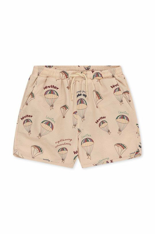 Konges Sløjd pantaloni scurti de baie copii Planet friendly bej KS4715