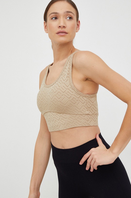 Guess biustonosz sportowy brązowy V3RP19.MC04Y