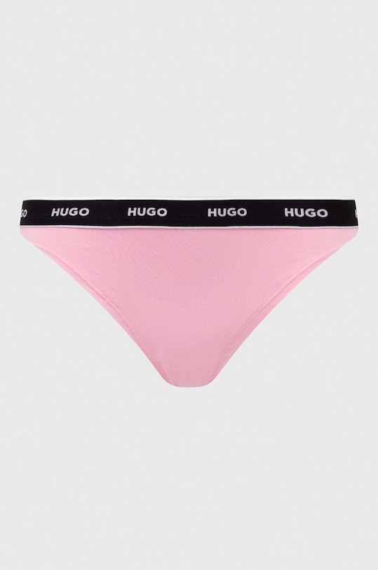 HUGO stringi 3-pack różowy 50480150