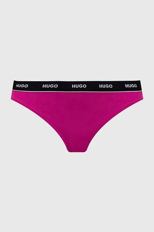 HUGO stringi 3-pack 50480150 różowy NC24