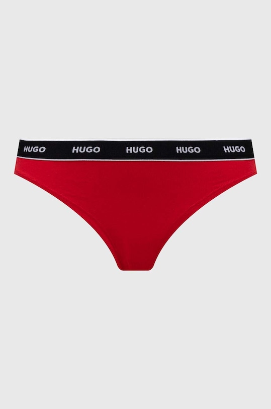 HUGO stringi 3-pack czerwony 50480150