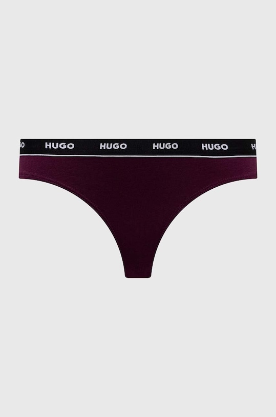 Ρούχα Στρινγκ HUGO 3-pack 50480150 μαύρο