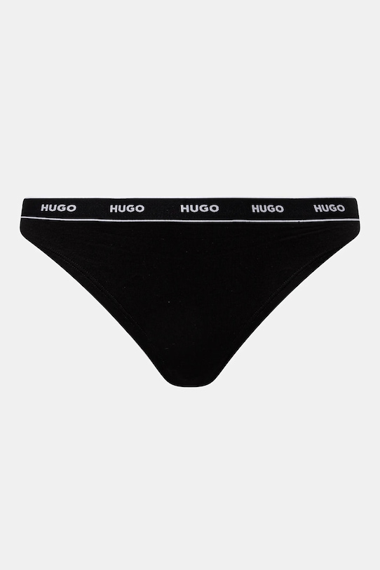 Tangá HUGO 3-pak čierna 50480150
