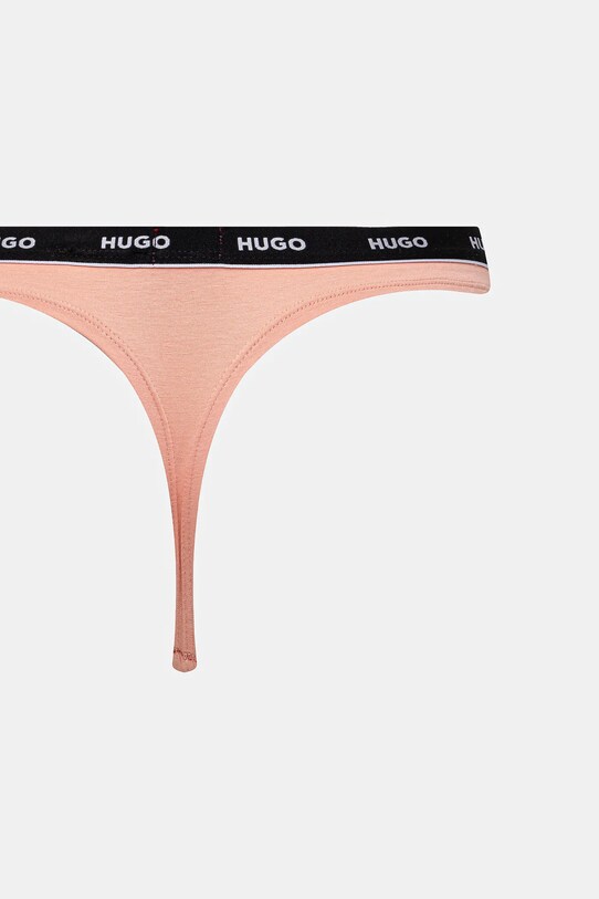HUGO stringi 3-pack 50480150 czarny