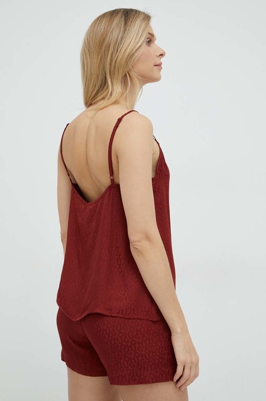 Top πιτζάμας HUGO 50485389 μπορντό SS23