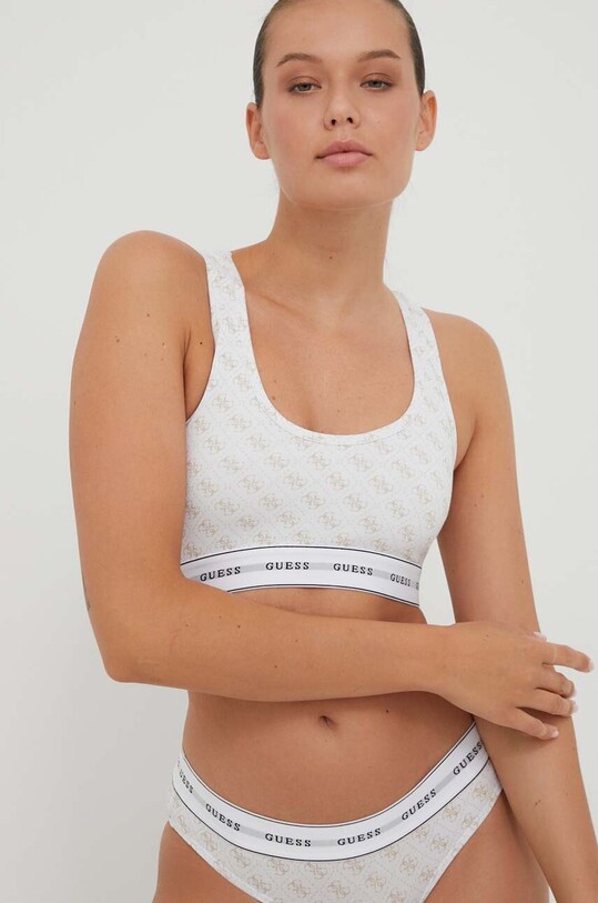 Бюстгальтер Guess CARRIE трикотаж білий O97C01.KBOE1