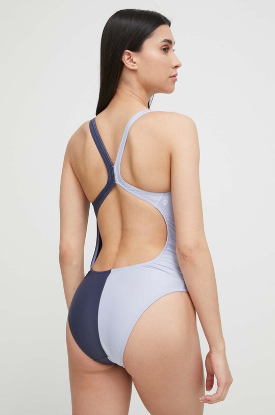 adidas Performance costum de baie dintr-o bucată Bars Colourblock HS8089 albastru SS23