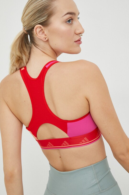 Oblečenie Športová podprsenka adidas Performance Powerreact IA7740 červená