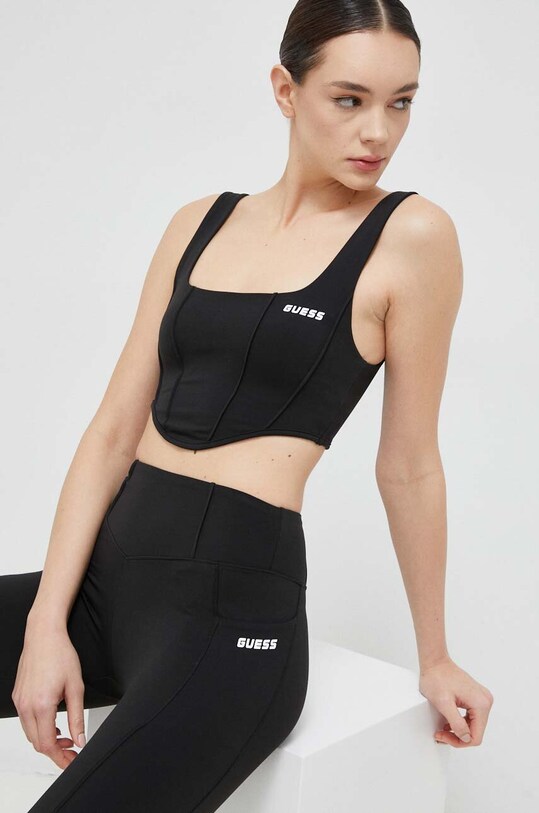 Топ Guess slim чёрный V3GP02.MC04Z