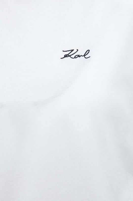 Bavlněné plážové šaty Karl Lagerfeld 230W2208 bílá