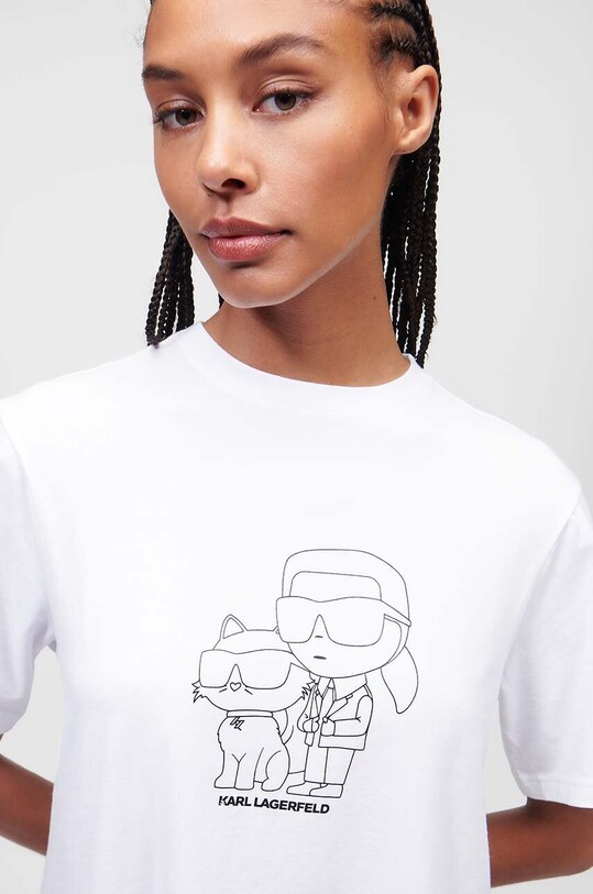 Karl Lagerfeld koszula piżamowa 230W2114 biały AA00