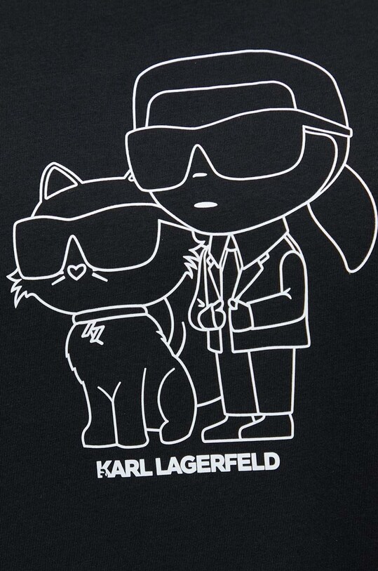 Pyžamová košeľa Karl Lagerfeld 230W2114 čierna