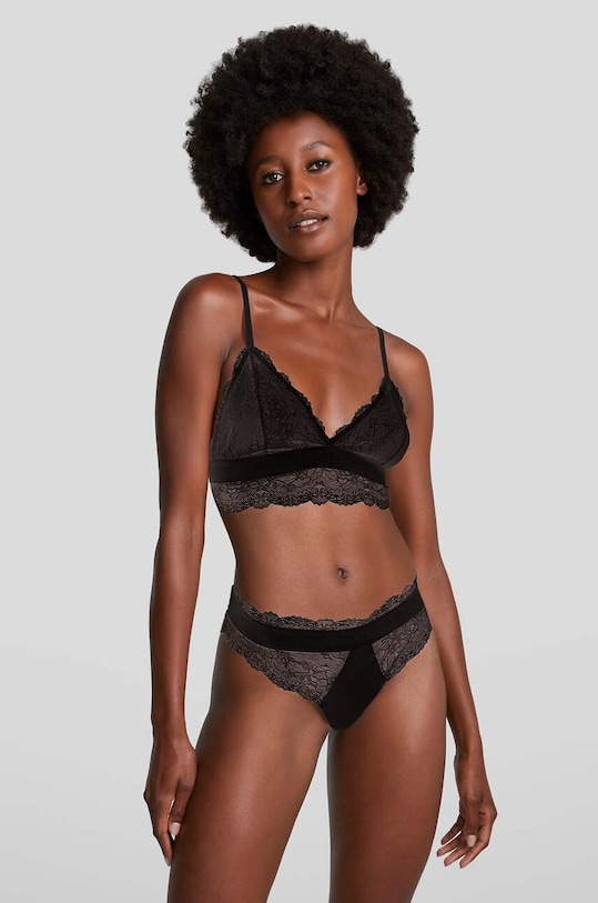 Karl Lagerfeld figi dzianina czarny 230W2116