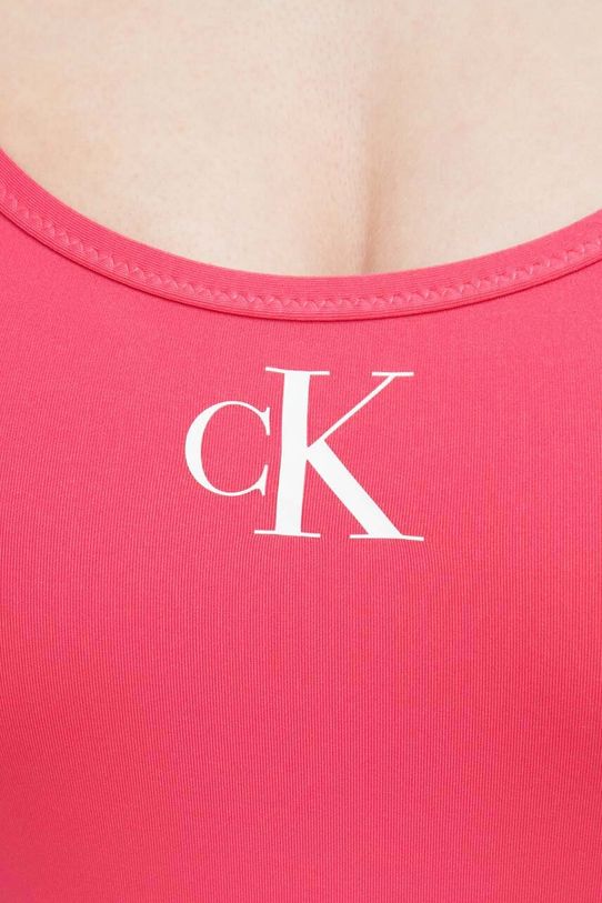 Суцільний купальник Calvin Klein рожевий KW0KW01997.PPYX