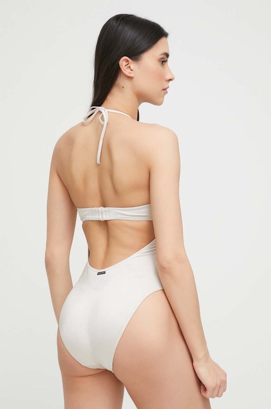 Calvin Klein jednoczęściowy strój kąpielowy KW0KW02142.PPYX beżowy SS23