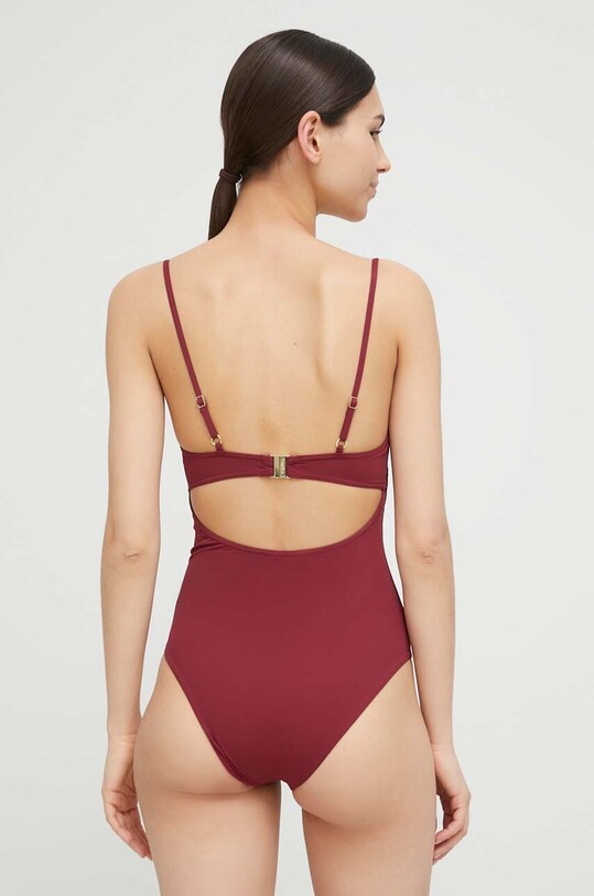 Calvin Klein egyrészes fürdőruha KW0KW02077.PPYX burgundia SS23