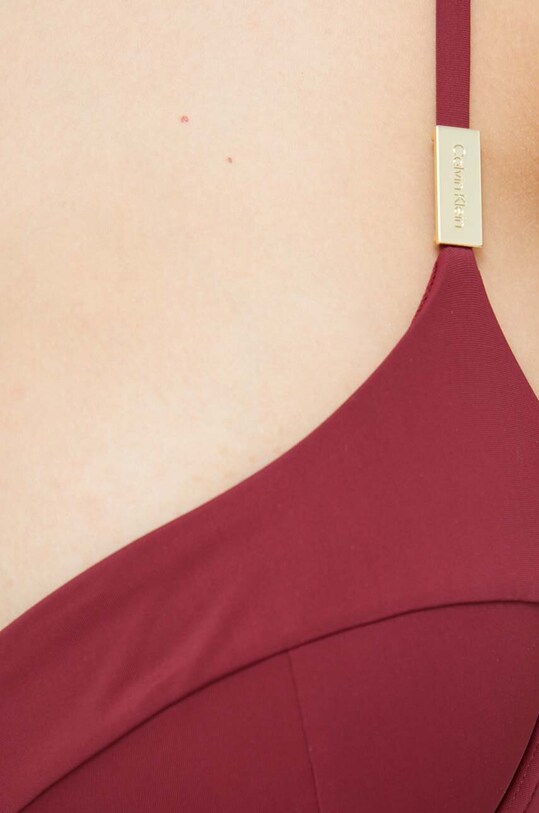 Суцільний купальник Calvin Klein бордо KW0KW02077.PPYX