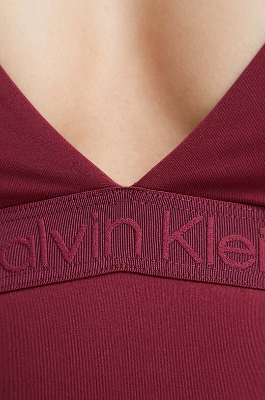 Calvin Klein jednoczęściowy strój kąpielowy KW0KW02137.PPYX bordowy