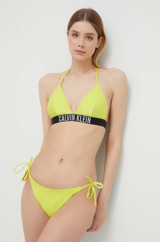 Calvin Klein biustonosz kąpielowy zielony KW0KW01967.PPYX